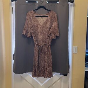 a new day animal print shift dress